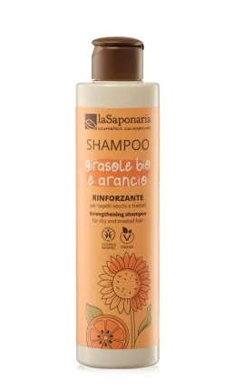 La Saponaria Stärkendes Shampoo Für trockenes Haar, behandelt Sonnenblume und Orange